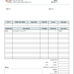 Free Downloadable Invoice Template Word Free Invoice Template Intended For Free Downloadable Invoice Template For Word
