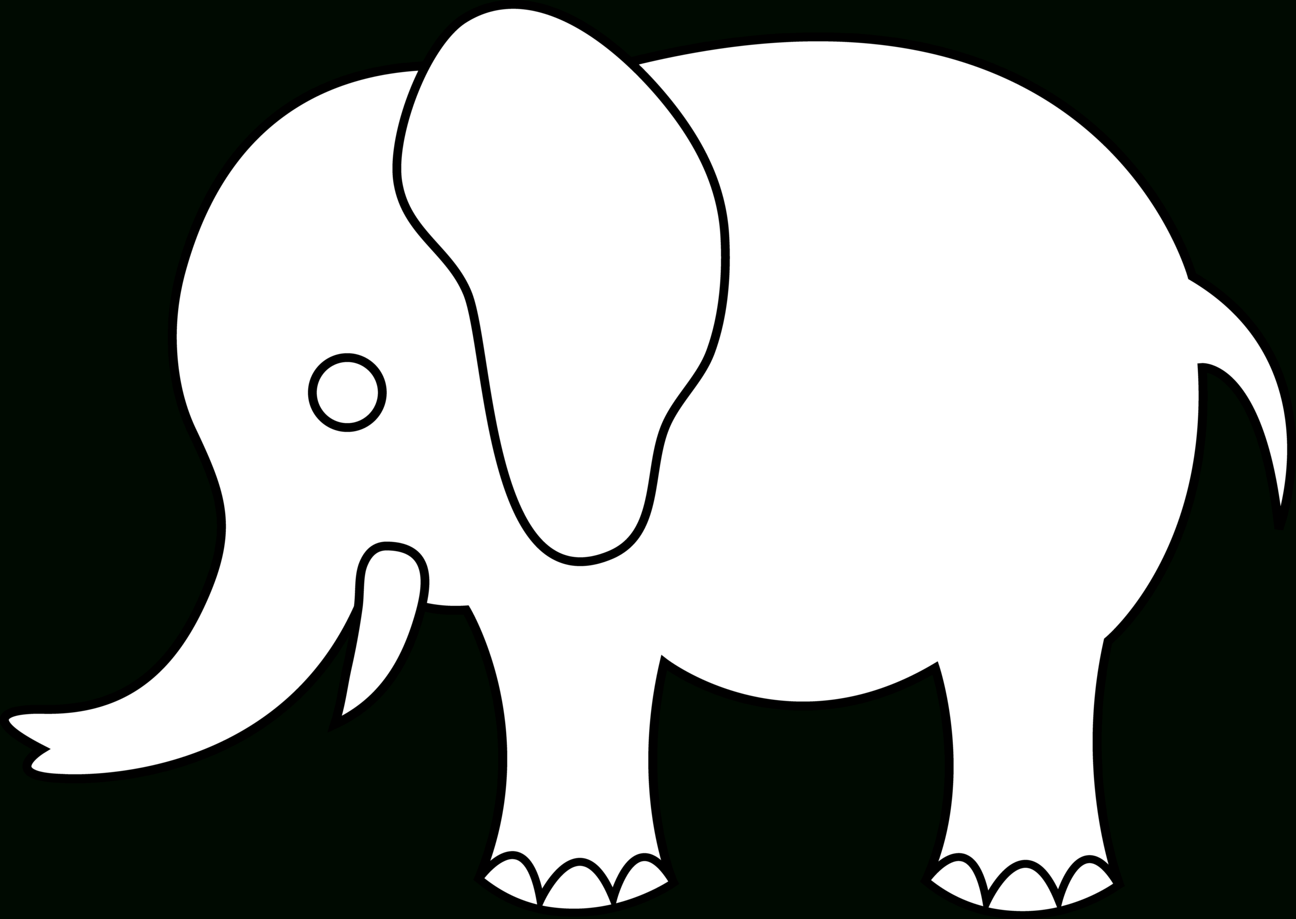 Free Elephant Outline Cliparts, Download Free Clip Art, Free For Blank Elephant Template