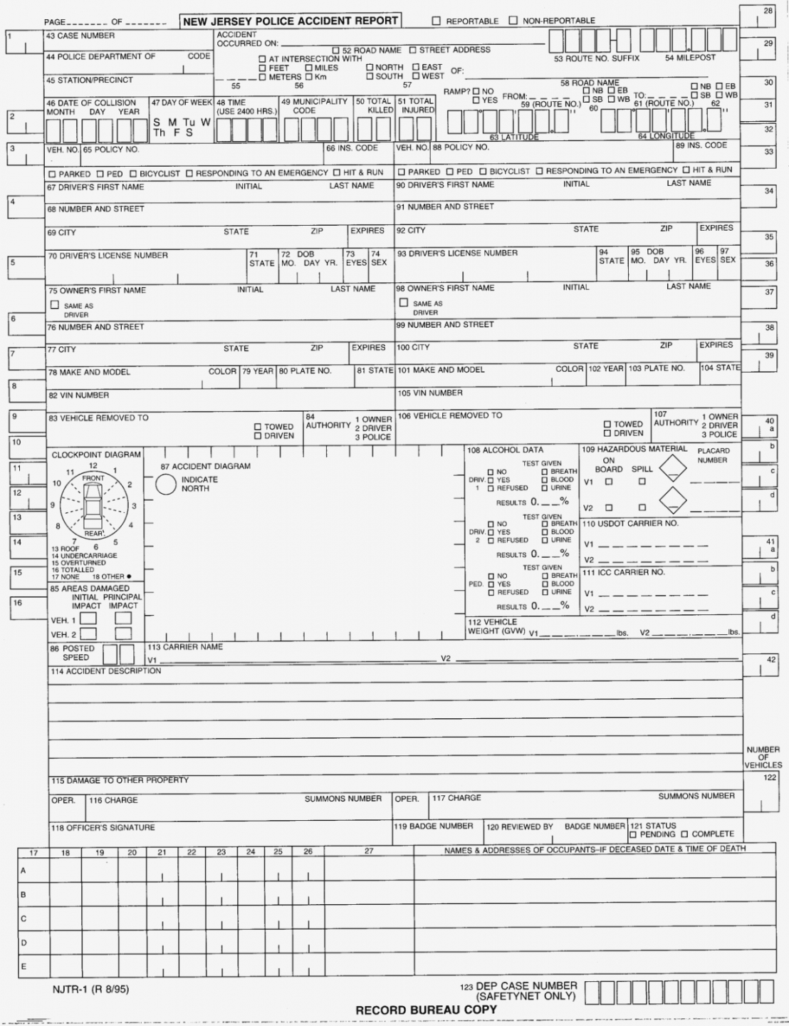 Free Fake Accident Report Template Unique Standard Incident Intended For Vehicle Accident Report Template