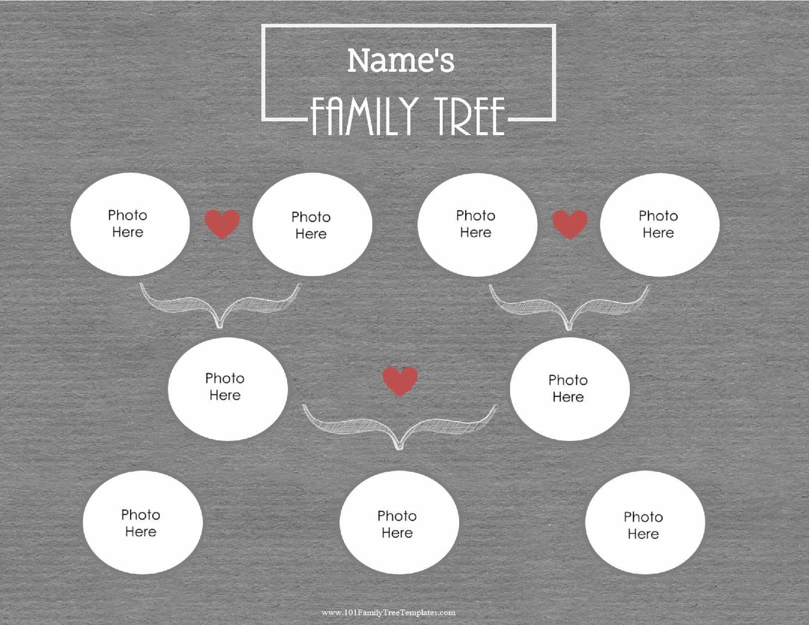 Free Family Tree Creator With 3 Generation Family Tree Template Word