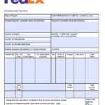Free Fedex Commercial Invoice Template | Pdf | Word | Excel Intended For Commercial Invoice Template Word Doc