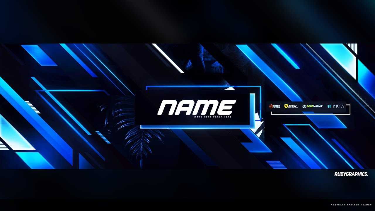Free Gfx: Free Photoshop Twitter Header Template: Epic Abstract Style  Banner Header Design [2019] Within Twitter Banner Template Psd