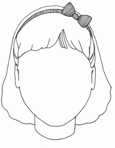 Free Girl Face Coloring Page, Download Free Clip Art, Free regarding Blank Face Template Preschool