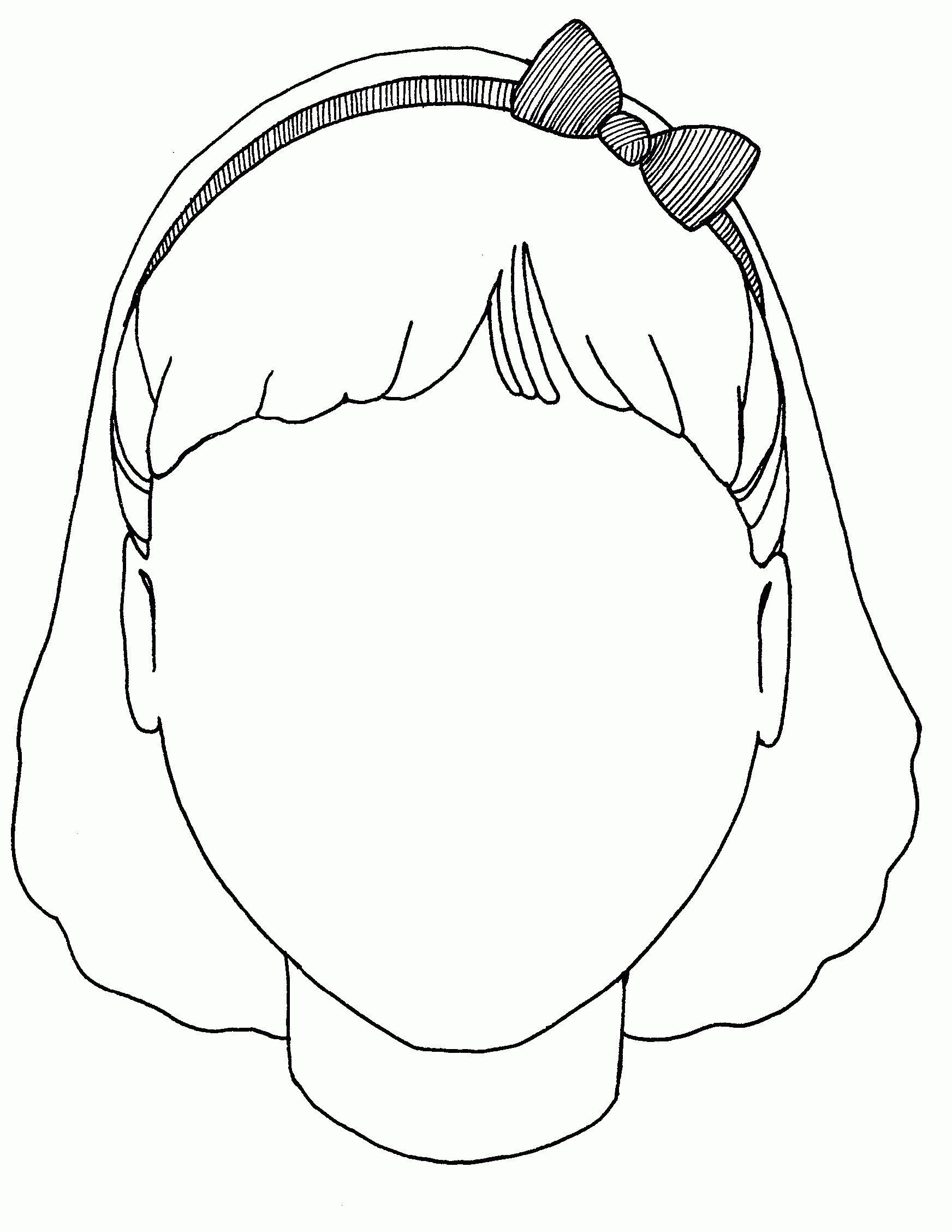 Free Girl Face Coloring Page, Download Free Clip Art, Free Regarding Blank Face Template Preschool