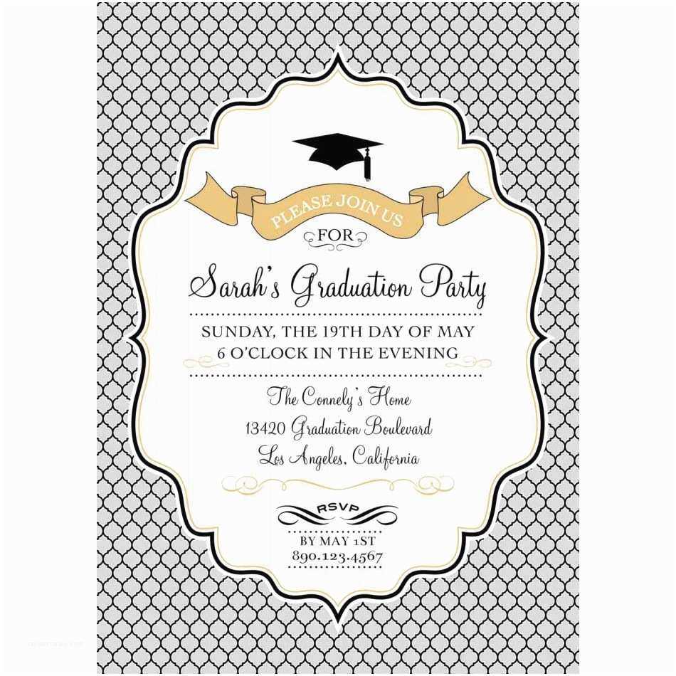 Free Graduation Party Invitation Templates For Word With Regard To Free Graduation Invitation Templates For Word