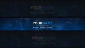 Free Halo Youtube Banner Template (Psd) in Youtube Banners Template