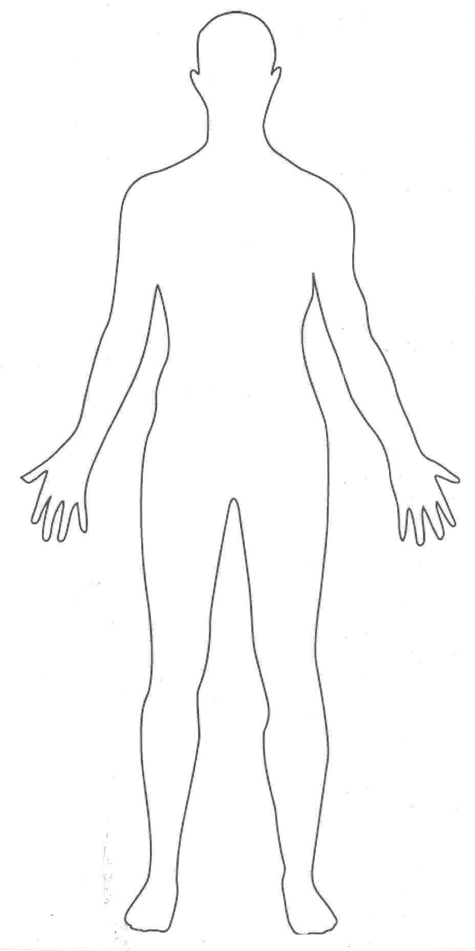 Free Human Outline Template, Download Free Clip Art, Free Pertaining To Blank Body Map Template