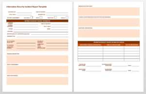 Free Incident Report Templates &amp; Forms | Smartsheet inside Generic Incident Report Template