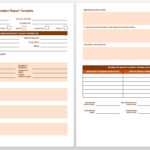 Free Incident Report Templates & Forms | Smartsheet Throughout Incident Report Book Template