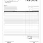 Free Invoice Downloadable Template Doc Printable Blank For Free Downloadable Invoice Template For Word