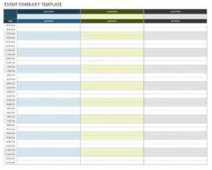 Free Itinerary Templates | Smartsheet with regard to Blank Trip Itinerary Template