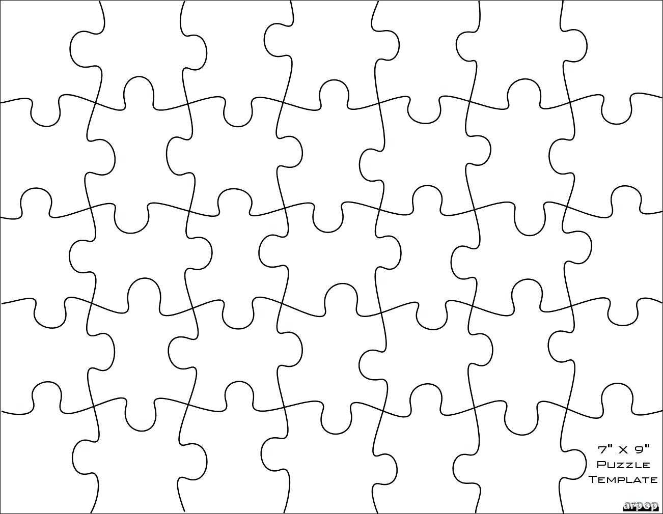 Free Jigsaw Puzzle Template - Barati.ald2014 With Regard To Jigsaw Puzzle Template For Word