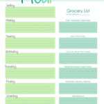Free Meal Planner Template For Mac Inside Meal Plan Template Word