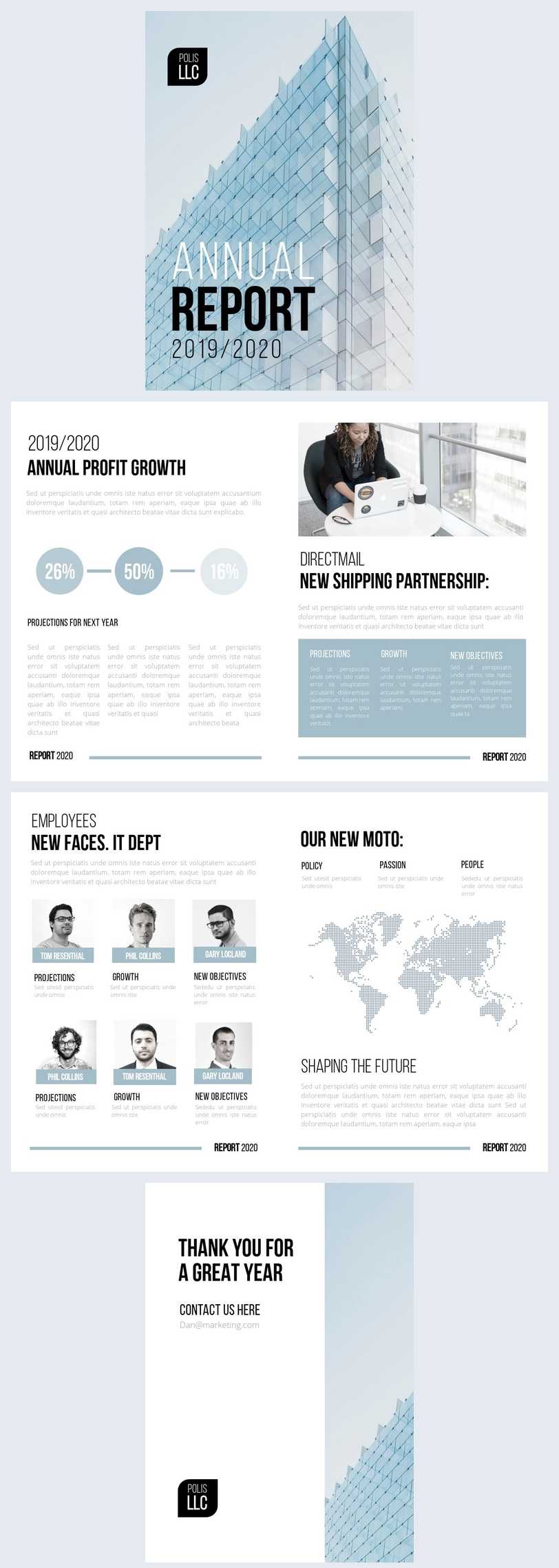 Free Modern Llc Annual Report Template – Flipsnack Within Llc Annual Report Template