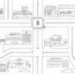 Free Neighborhood Map Coloring Page, Download Free Clip Art Intended For Blank City Map Template