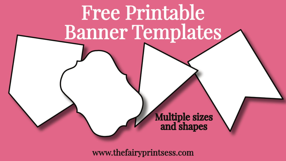 Free Printable Banner Templates – Blank Banners For Diy For Banner Cut Out Template