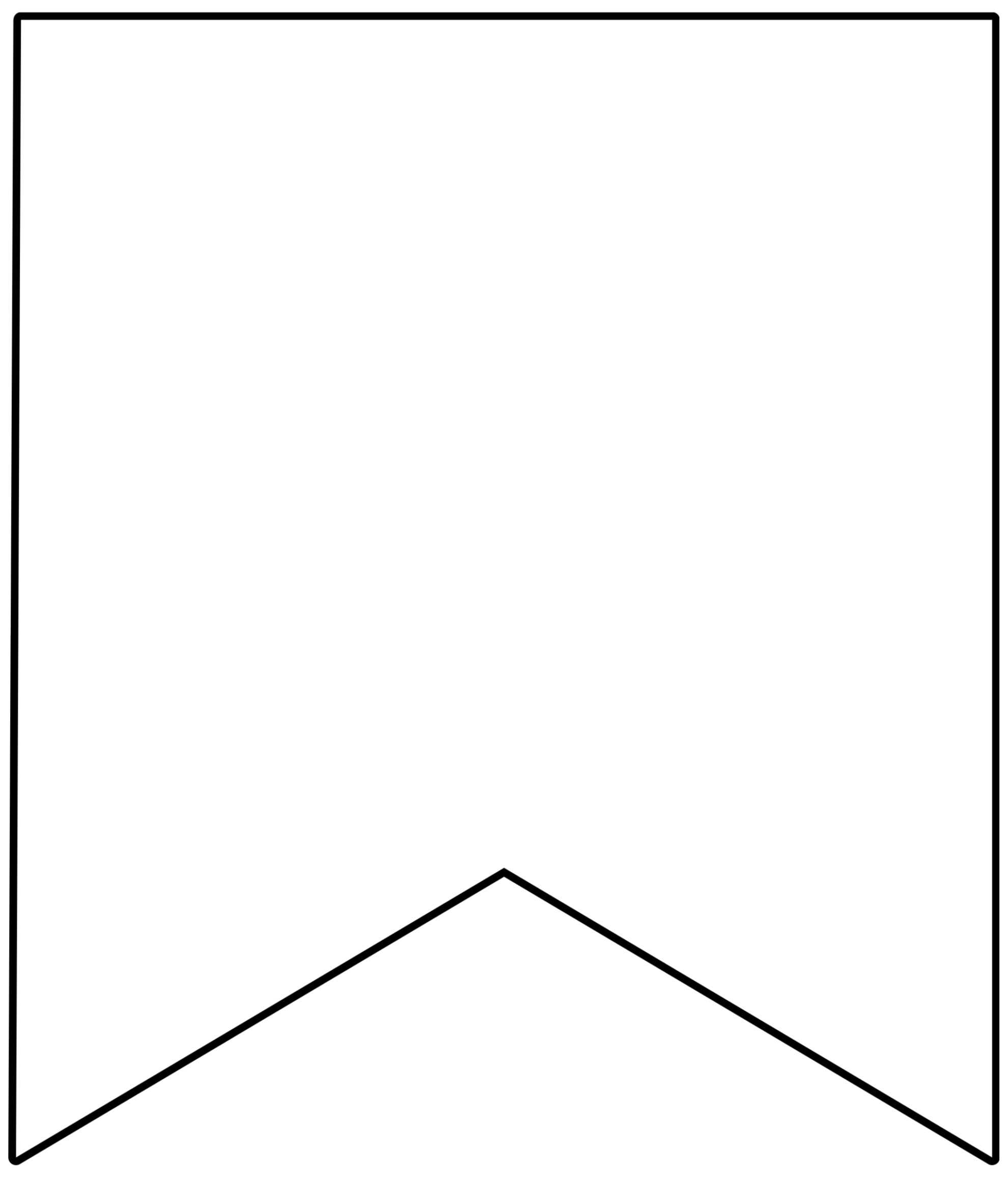 Free Printable Banner Templates {Blank Banners} - Paper Pertaining To Free Triangle Banner Template