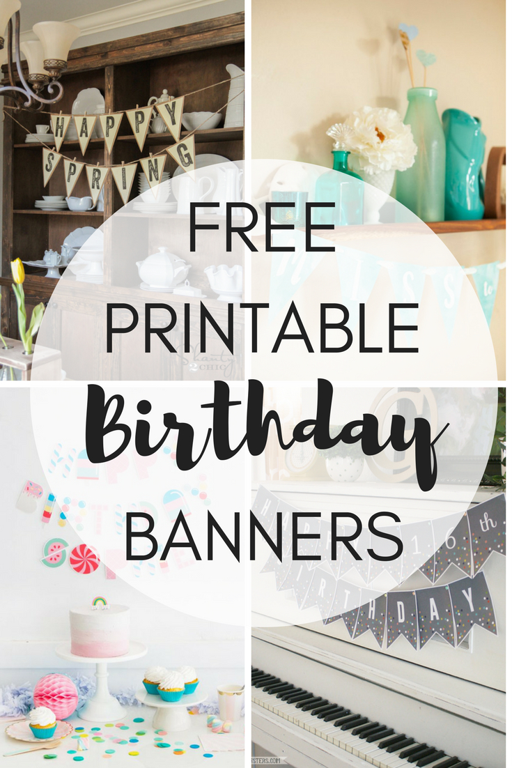 Free Printable Birthday Banners – The Girl Creative Inside Diy Banner Template Free