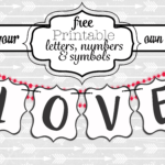 Free Printable Black And White Banner Letters | Swanky In Free Letter Templates For Banners