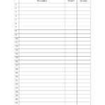 Free Printable Blank Checklist Template with regard to Blank Checklist Template Pdf