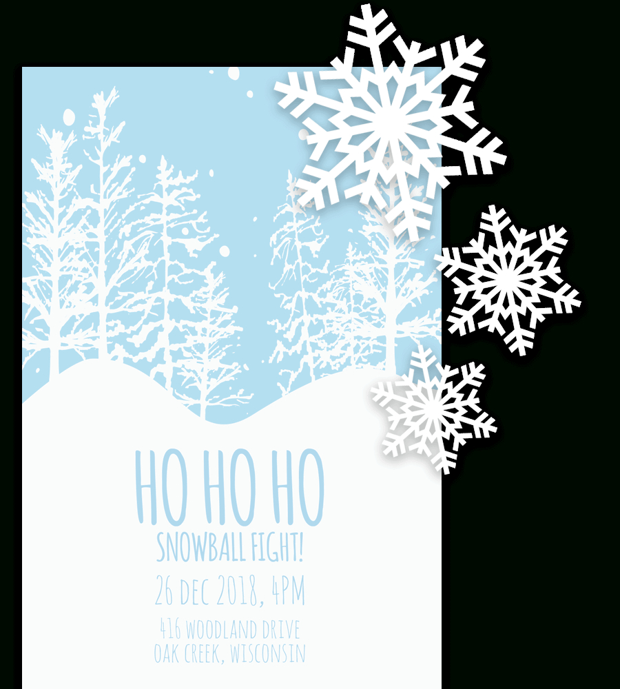 Free Printable Christmas Invitation Templates In Word! With Regard To Free Dinner Invitation Templates For Word