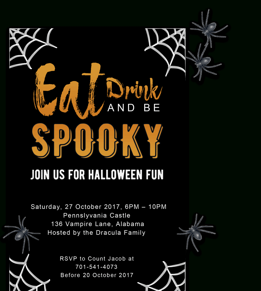 Free Printable Halloween Party Invitations 2018 ✅ [ Template] Regarding Free Halloween Templates For Word