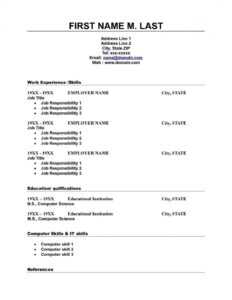 Free Printable Resume Template Microsoft Word – Agadi with Free Printable Resume Templates Microsoft Word