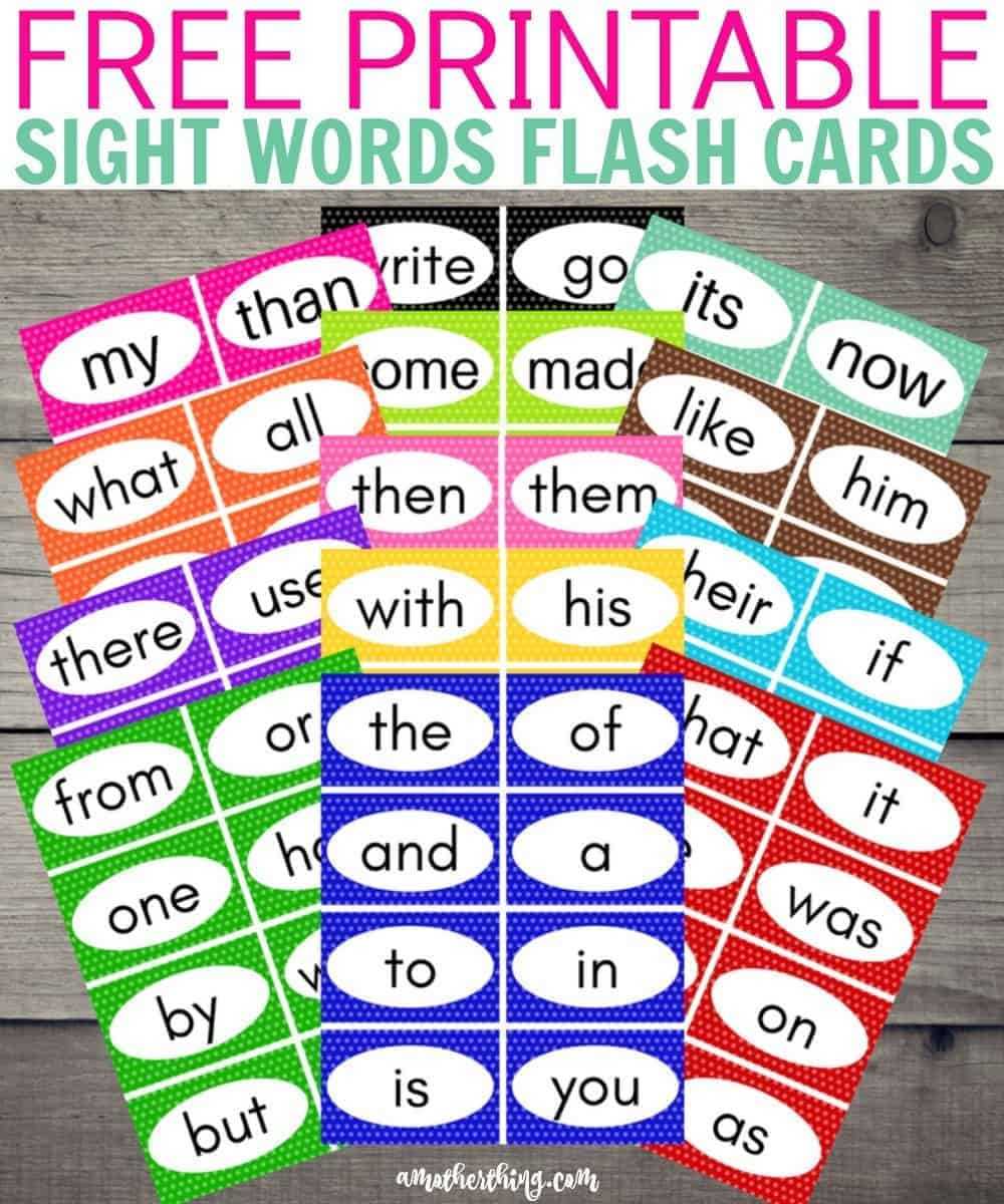 Free Printable Sight Words Flash Cards | It's A Mother Thing In Free Printable Blank Flash Cards Template
