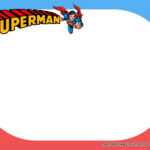 Free Printable) – Superman Birthday Party Kits Template Inside Blank Superman Logo Template