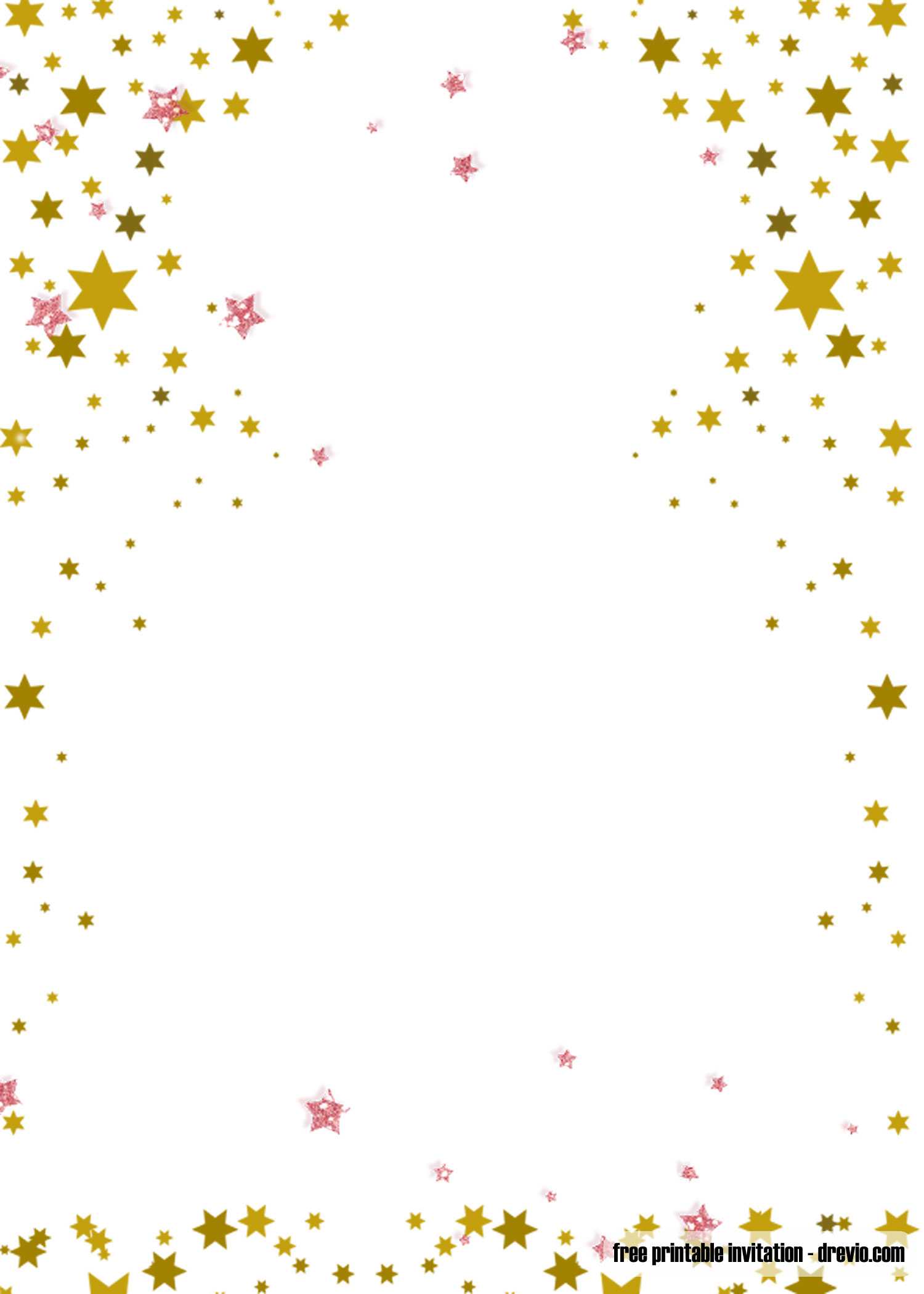 Free Printable Twinkle Twinkle Little Star Invitation Within Blank Templates For Invitations