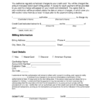 Free Recurring Credit Card Authorization Form – Word | Pdf Regarding Credit Card Authorization Form Template Word