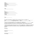 Free Resignation Letters | Templates & Samples – Pdf | Word Intended For Two Week Notice Template Word