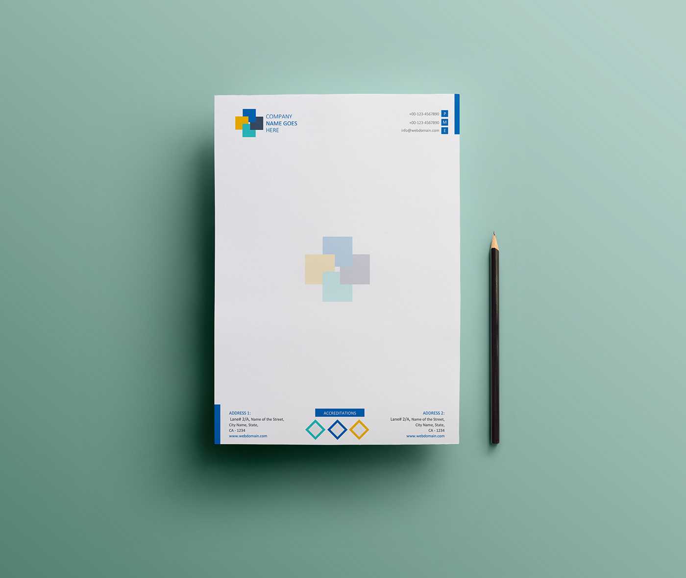Free Simple Letterhead Design (Ms Word Version) On Behance Pertaining To Free Letterhead Templates For Microsoft Word