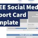 Free Social Media Report Card Template (Photoshop .psd Inside Free Social Media Report Template