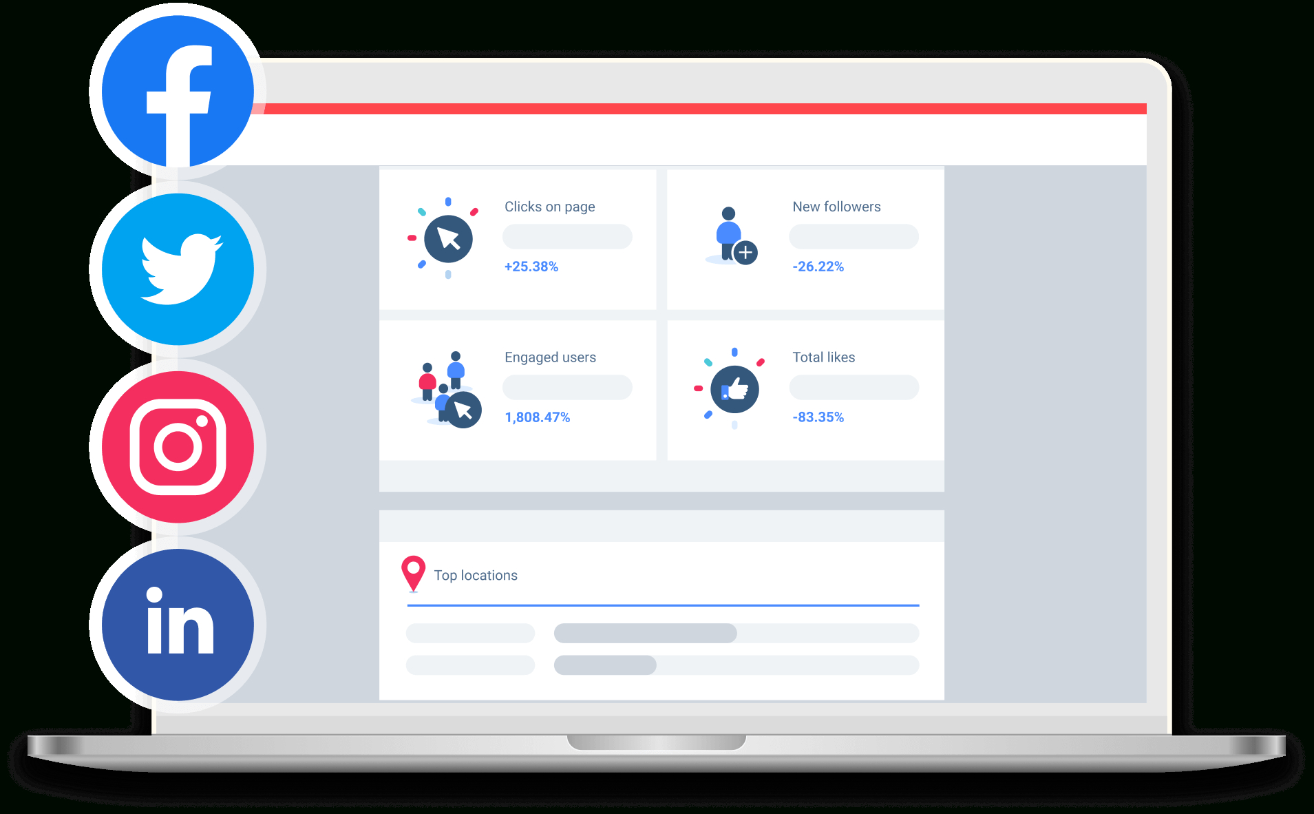 Free Social Media Reporting Template | Whatagraph Inside Free Social Media Report Template