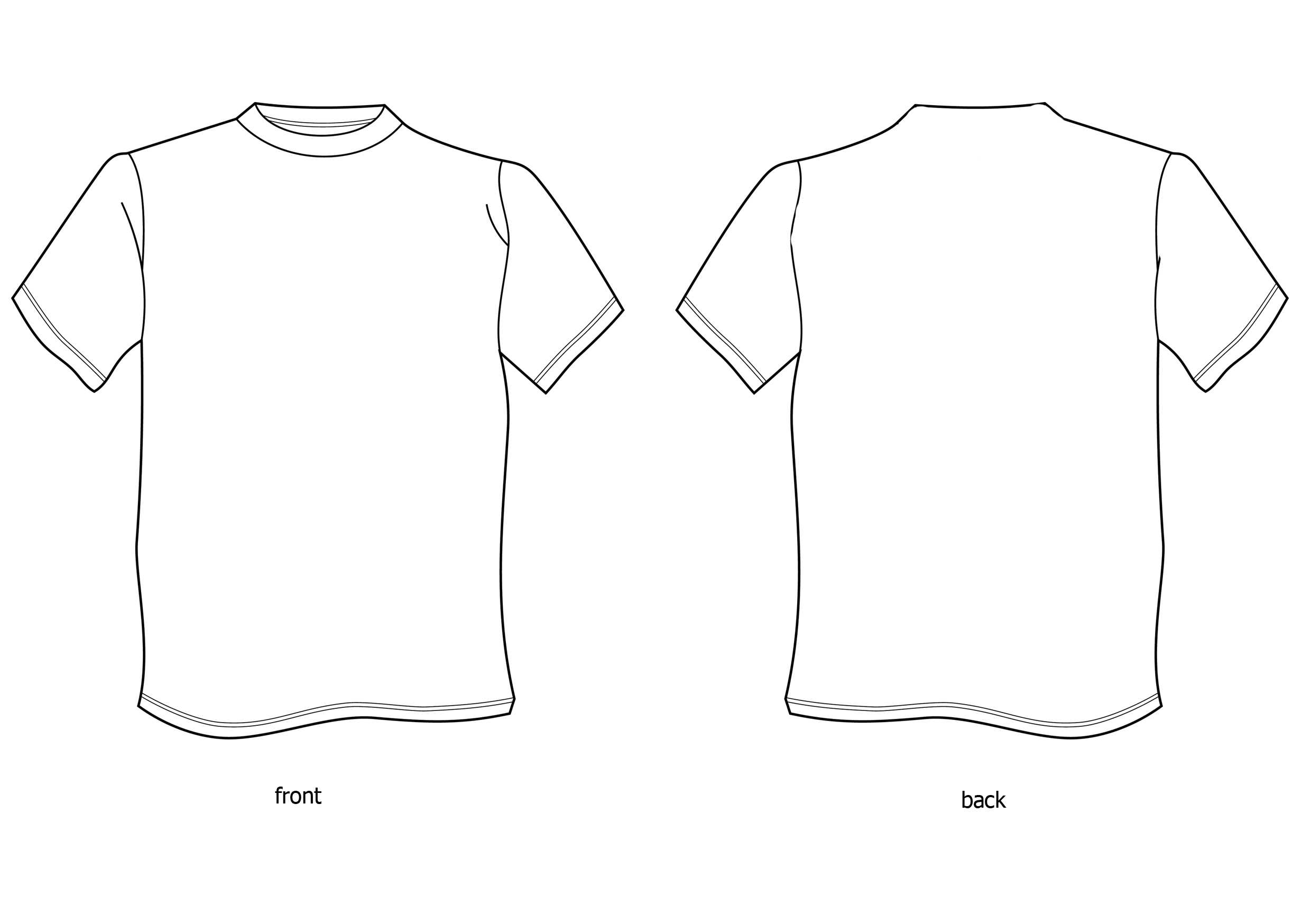 Free Tshirt Template, Download Free Clip Art, Free Clip Art Pertaining To Printable Blank Tshirt Template