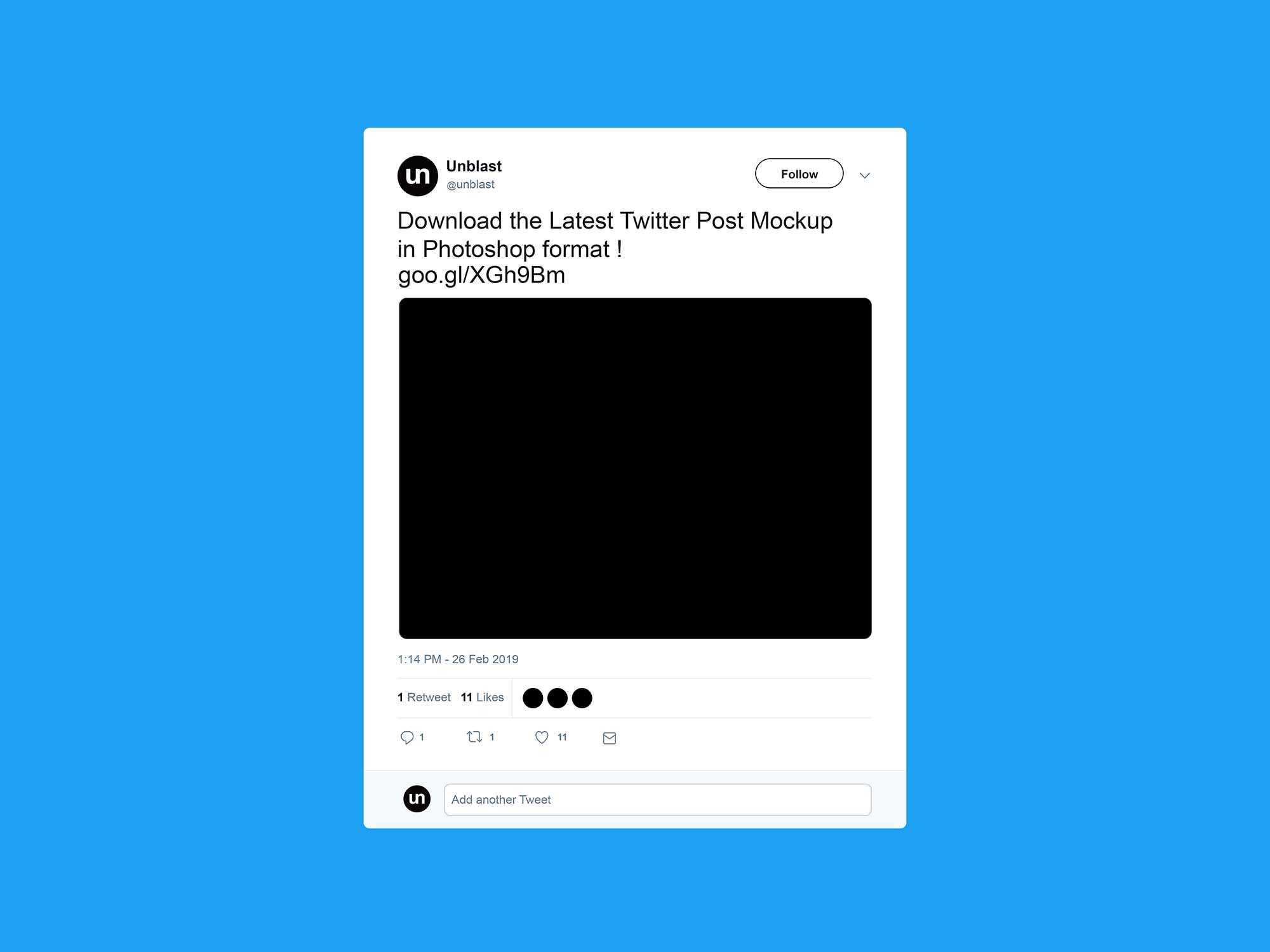 Free Twitter Post Mockup (2019) With Blank Twitter Profile Template