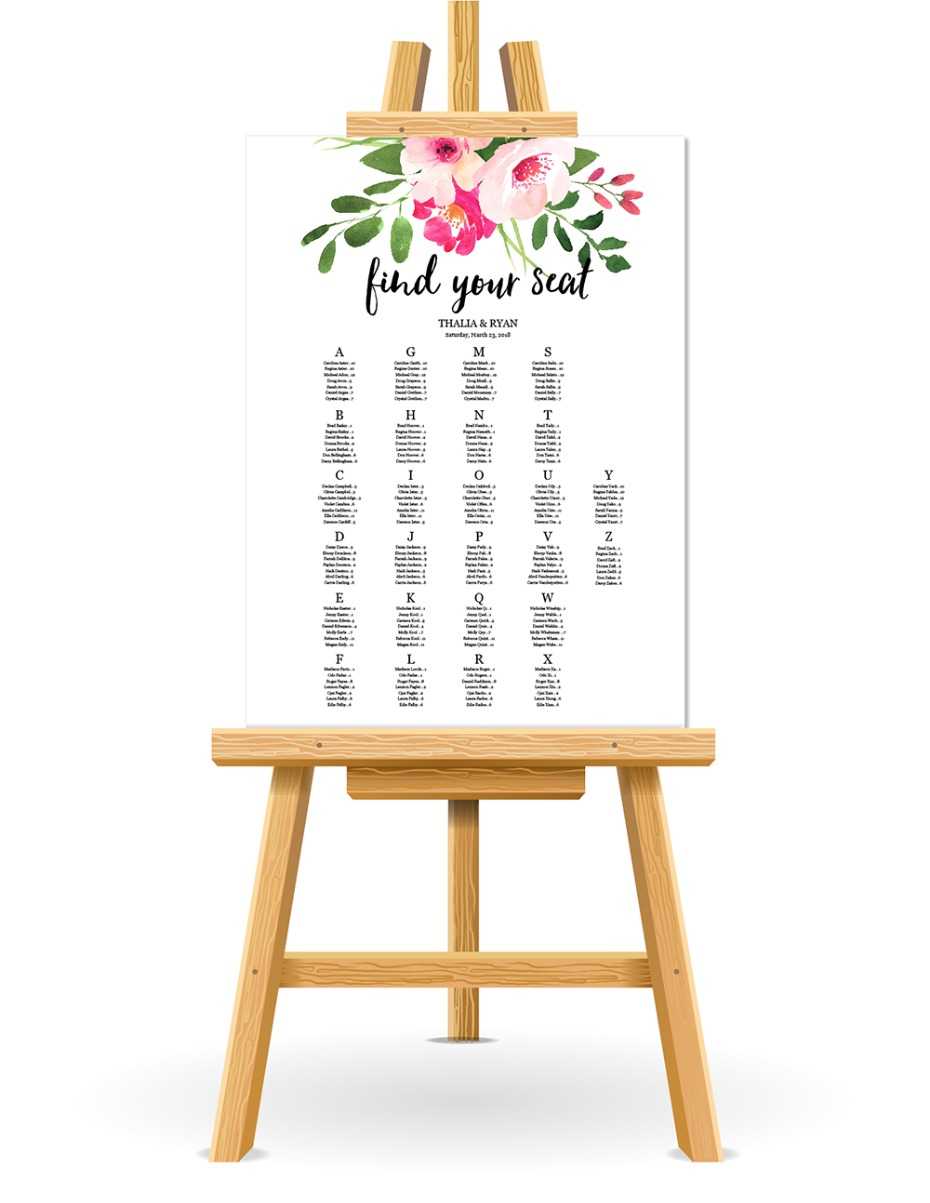 Free Wedding Seating Chart Printable Regarding Wedding Seating Chart Template Word