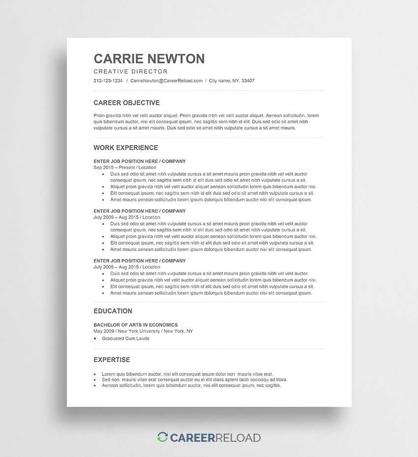 Free Word Resume Templates 2015 – Papele.alimentacionsegura With Microsoft Word Resume Template Free