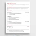 Free Word Resume Templates – Free Microsoft Word Cv Templates With Regard To How To Get A Resume Template On Word