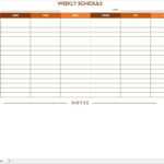 Free Work Schedule Templates For Word And Excel |Smartsheet In Blank Monthly Work Schedule Template