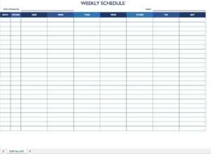 Free Work Schedule Templates For Word And Excel |Smartsheet with Blank Monthly Work Schedule Template