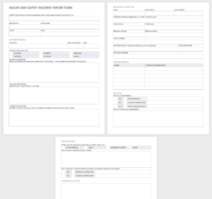Free Workplace Accident Report Templates | Smartsheet pertaining to Monthly Health And Safety Report Template