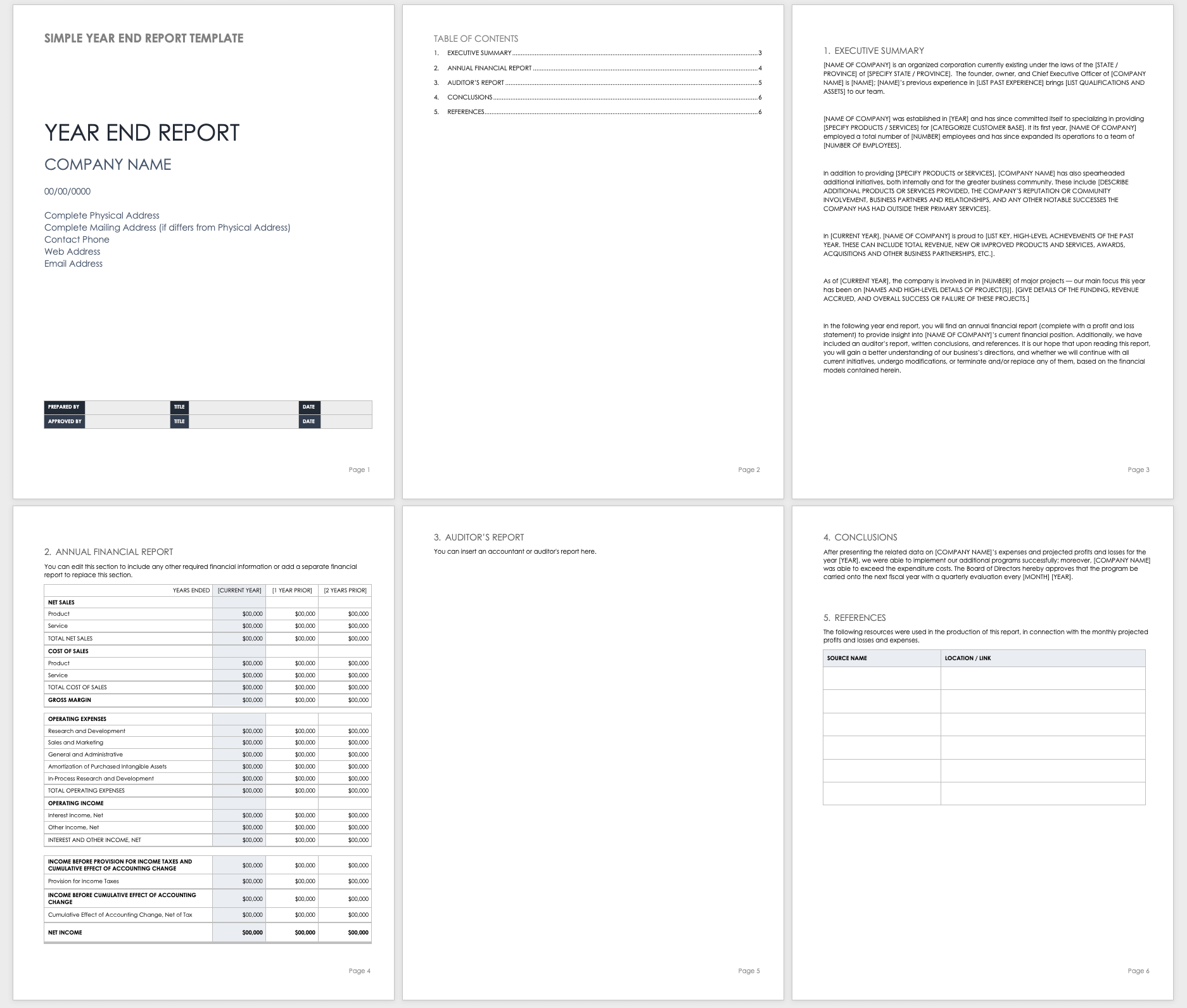 Free Year End Report Templates | Smartsheet Pertaining To Annual Financial Report Template Word