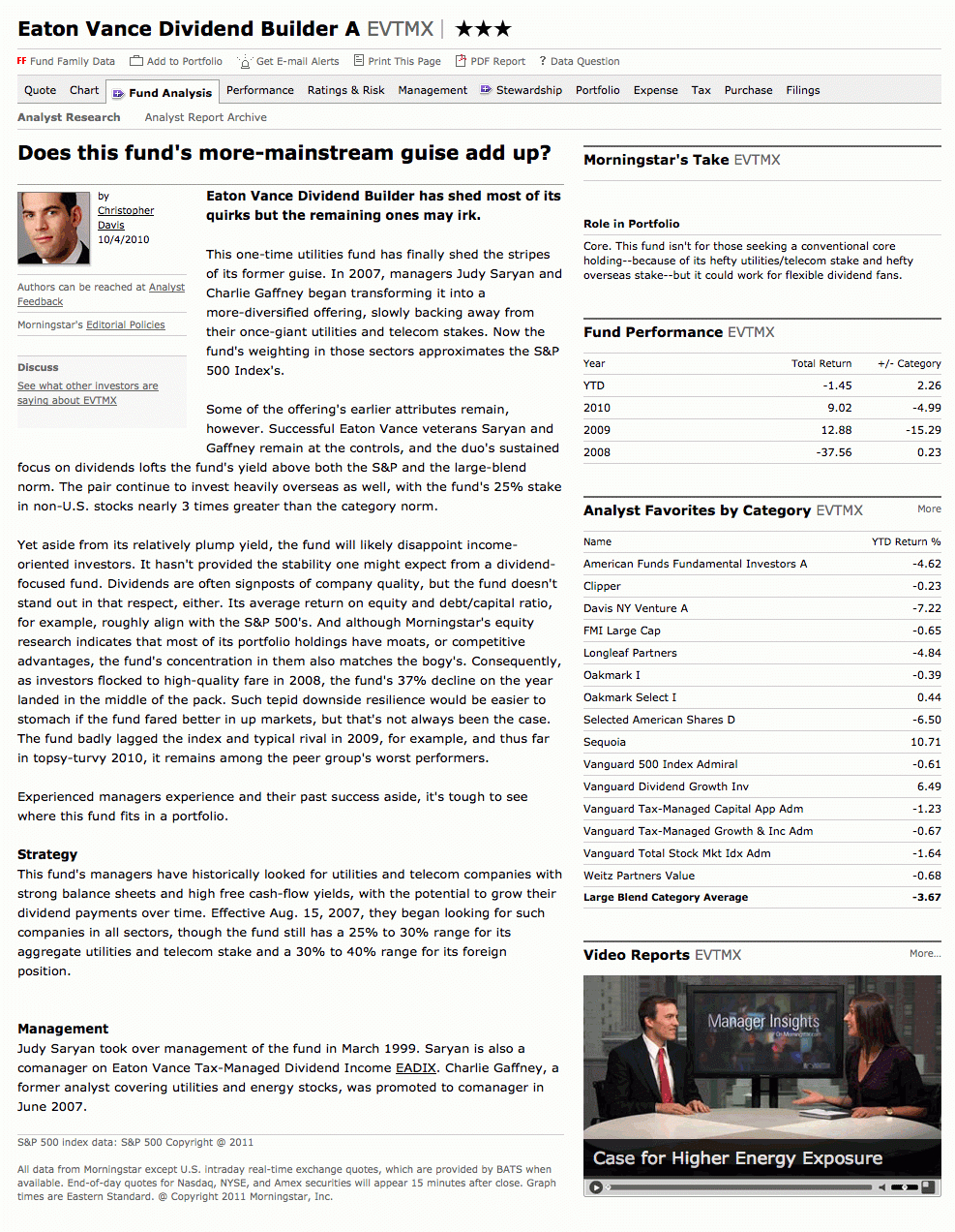 Fund Analyst Report (Sample) Throughout Stock Analyst Report Template