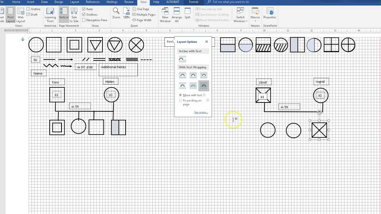 Genogram In Word Within Genogram Template For Word