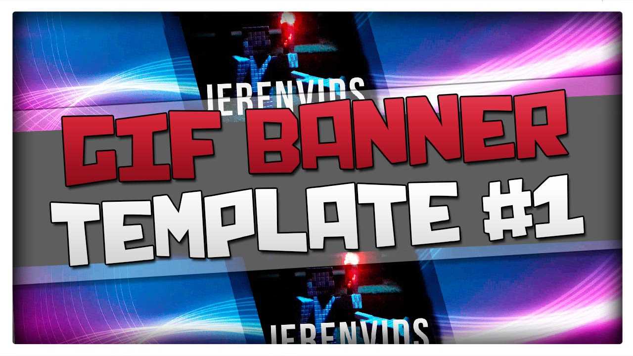 Gif Banner Template #1 (Minecraft Style Animated Banner For Photoshop Cs6  Download) Inside Animated Banner Template