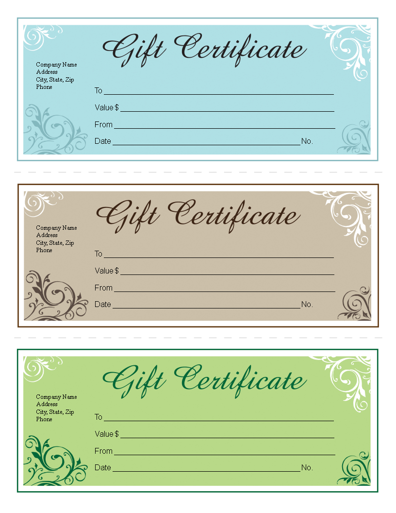 Gift Certificate Template Free Editable | Templates At With Certificate Templates For Word Free Downloads