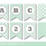 Glamorous Baby Shower Banner Template Luxury Mint Green And Regarding Baby Shower Banner Template