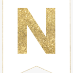 Gold Free Printable Banner Letters, Hd Png Download Inside Free Letter Templates For Banners